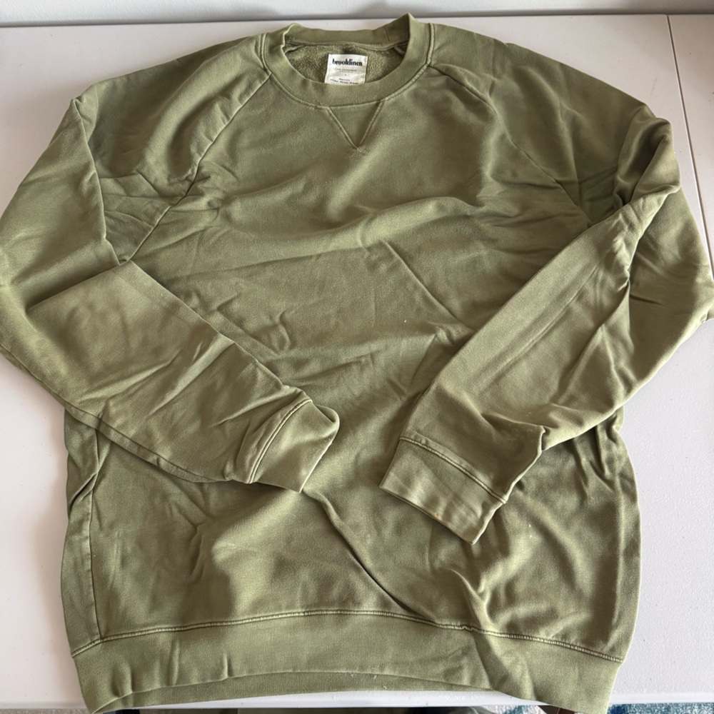 Brooklinen Sweatshirt Green Medium